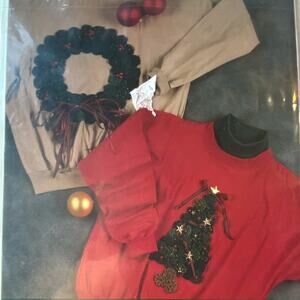 Indygo Junction 530 Pattern Holiday Yo Yo Uncut Shirt Vintage Applique Folkwear
